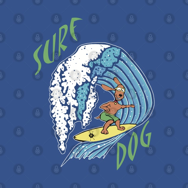 Surf Dog-summer by SpookySkulls