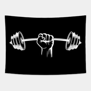 Weight lifting Tapestry