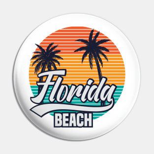 Retro Florida Beach - Cool Pin