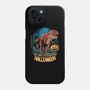 Halloween Dinosaur Pumpkin Phone Case