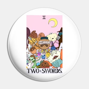 Candy Citizens as 2 of Swords tarot design Pin