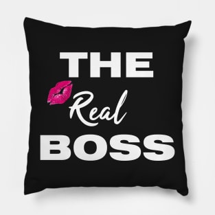 The Boss - The Real Boss Couple T-Shirt Pillow