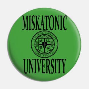 Miskatonic University Logo with Text Pin