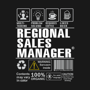 Regional Sales Manager Shirt Funny Gift Idea For Regional Sales Manager multi-task T-Shirt