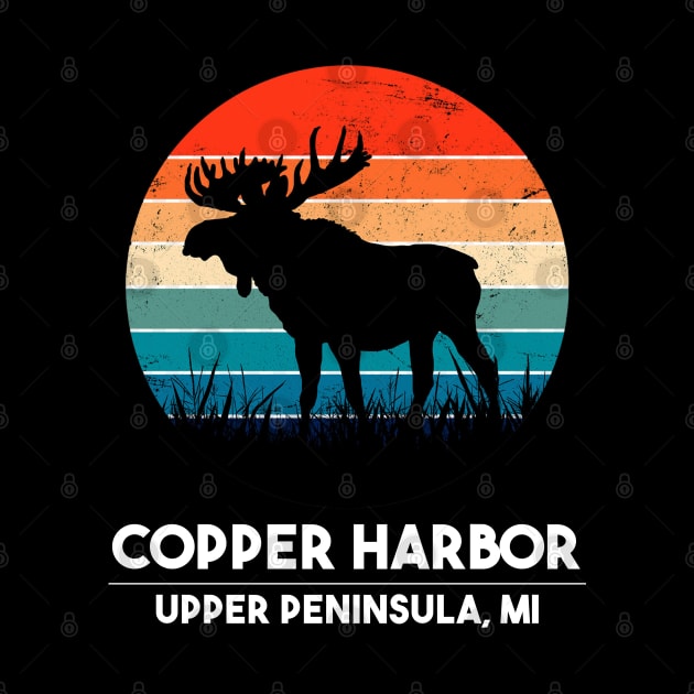 Copper Harbor Upper Peninsula Moose Sunset by The Yooper Life