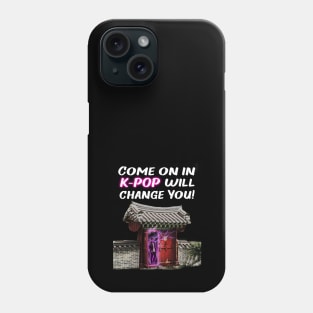 K-POP will change you! - Glowing portal and lightning Phone Case