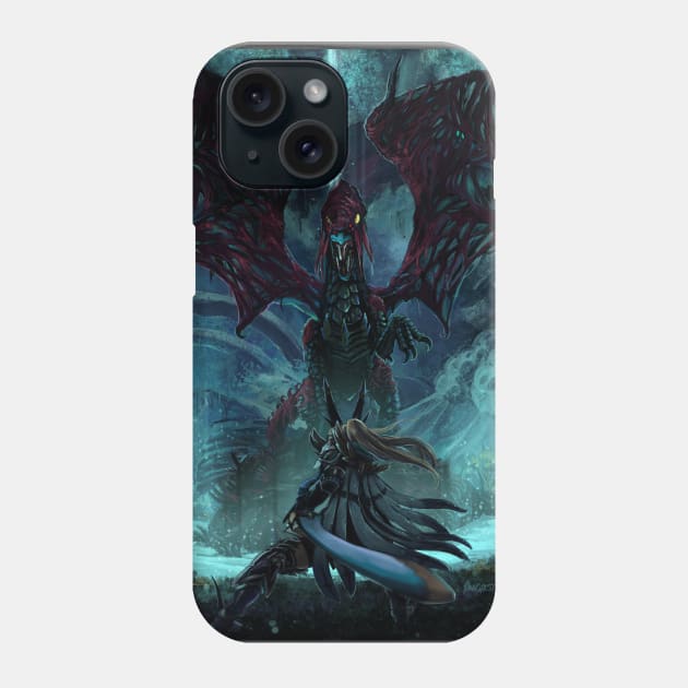 Death Lurks in the Light of the Darkness Phone Case by August