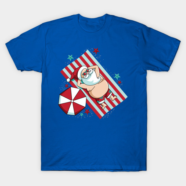 Funny Christmas In July Santa Summer Beaches Christmas In July