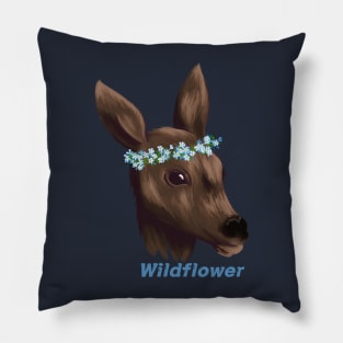 Wildflower Deer Pillow