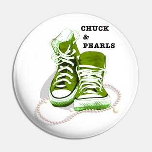 Chuck and Pearls Pin