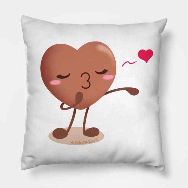 Lovely chocolates - Sending kisses Pillow by SilveryDreams