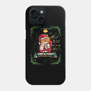 red cute cat , merry cristmas Phone Case