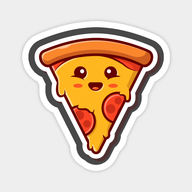 Cute Slice Of Pizza Magnet by Catalyst Labs