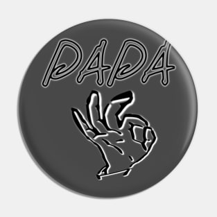 Papa Father Perfection Hand Sign Pin