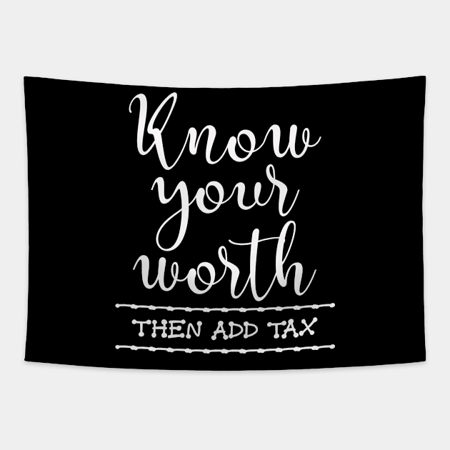 Funny Accounting Gift Tax Season Taxes Tapestry by shirtsyoulike