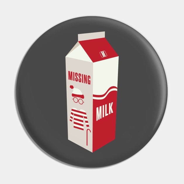 Missing Milk Carton Pin by PodDesignShop