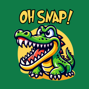 Oh Snap! Cartoon Dinosaur Dragon Fun T-Shirt