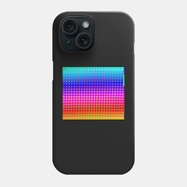 Rainbow Polka dots 008 Phone Case by rupertrussell