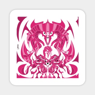 pink dark nazgul ecopop in balrog dreams of the middle earth ecopop Magnet