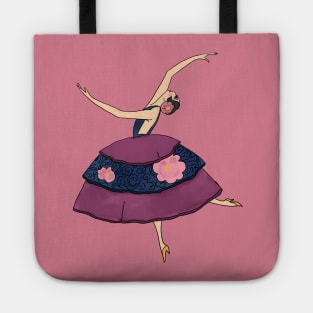 Vintage Ballet Girl Tote