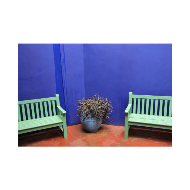 MAJORELLE GARDEN MARRAKECH; TRANQUIL SEAT AMID THE CITY CHAOS by mister-john