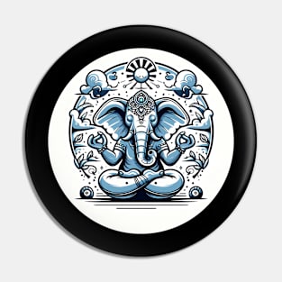 Elephant Yoga Pin