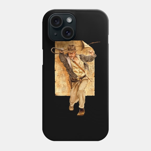 Indiana Jones - Raiders - Newspaper feel Phone Case by Buff Geeks Art