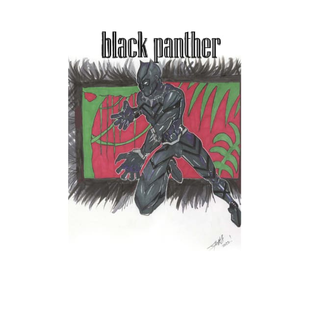 black panther by Joseph hensley studios