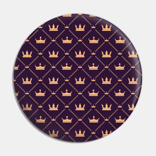 Cute Geometric Crown Pattern Pin