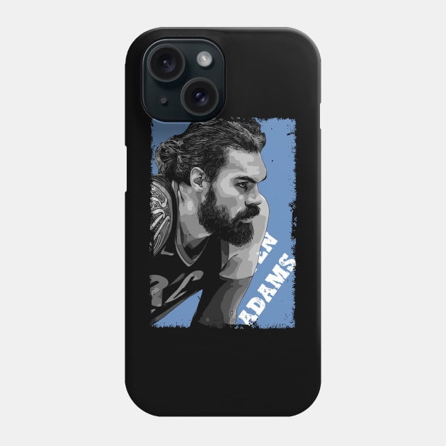 Steven Adams Basketball Phone Case by Playful Creatives