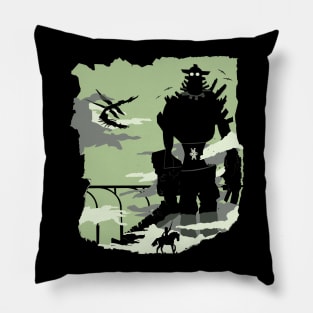 Silhouette of the Colossus Pillow