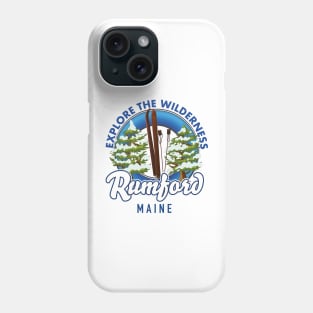 Rumford Maine Ski travel logo. Phone Case