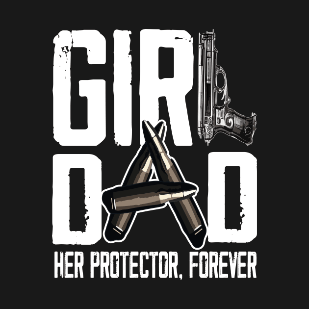 Mens Girl Dad Her Solder Forever Proud Fathers Day Dad of Girls by AlmaDesigns