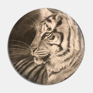 Charcoal Tigress Pin