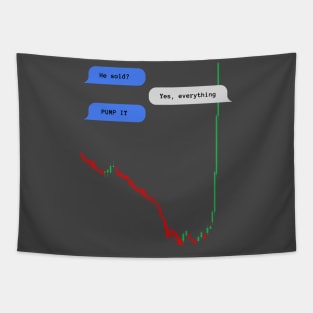 He sold Bull Market Stock Crypto Tapestry