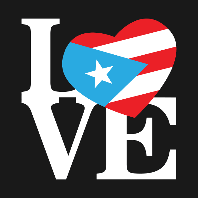 Retro Love Puerto Rico by Pro Art Creation