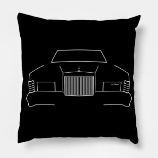 1979 vintage Lincoln Continental outline graphic (white) Pillow