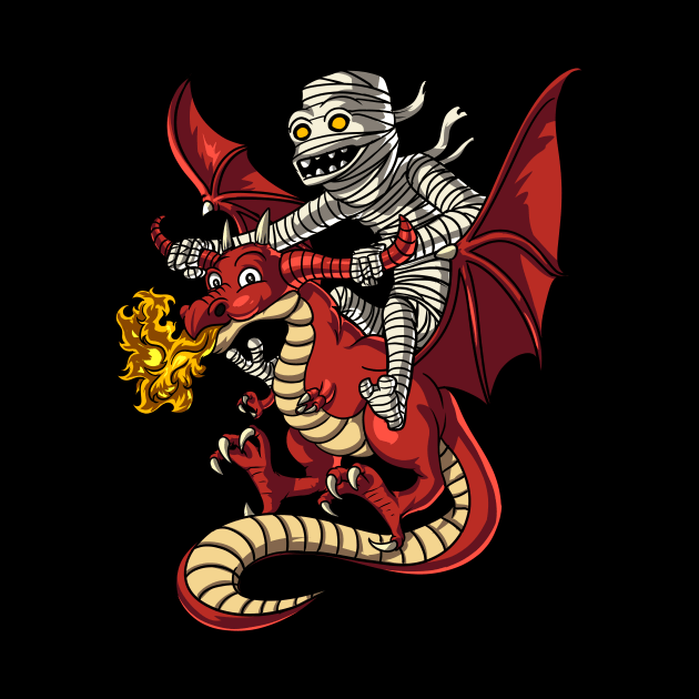 Mummy Riding Dragon by underheaven