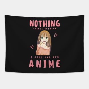 Nothing stands between a girl and her anime Tapestry