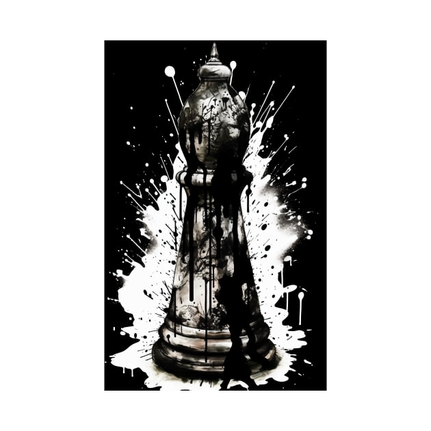 Bishop Chess Ink Painting by TortillaChief