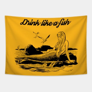 Drink Like A Fish Tapestry