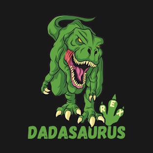 Father's Day Dadasaurus T Rex Dinosaur Funny Dad a Saurus T-Shirt