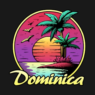 Dominica summer sunset Sun T-Shirt