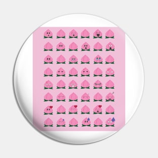 Rosebud Emoji Grid Pin