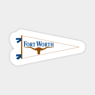 Fort Worth Flag Pennant Magnet