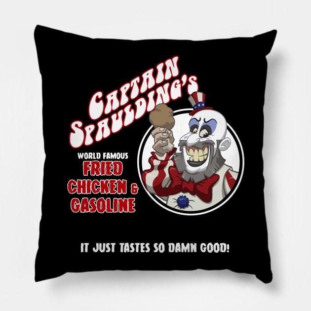 Fried Chicken & Gasoline Pillow by NSaabye