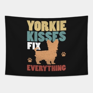 Yorkie Kisses Fix Everything Tapestry