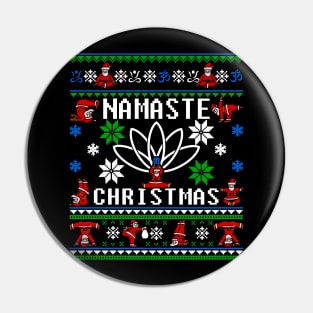 Namaste Ugly Christmas Sweater Pin