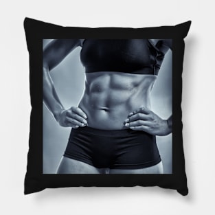 Anonymous athletic woman Pillow