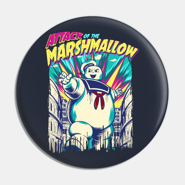 Attack Of The Marshmallow Pin by Cosmo Gazoo